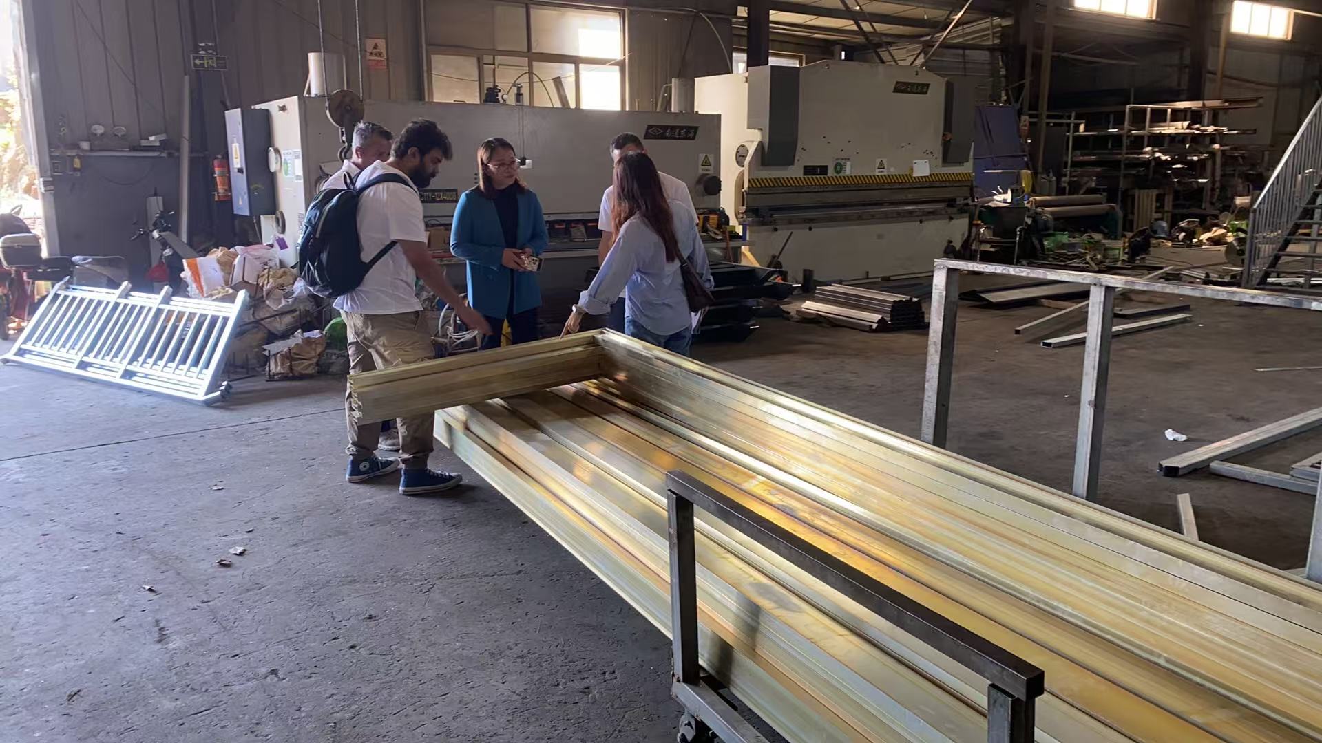 Dubai Client Inspects Stainless Steel Railing Solutions at Vionta Metal Dubai Client Inspects Stainless Steel Railing Solutions at Vionta Metal